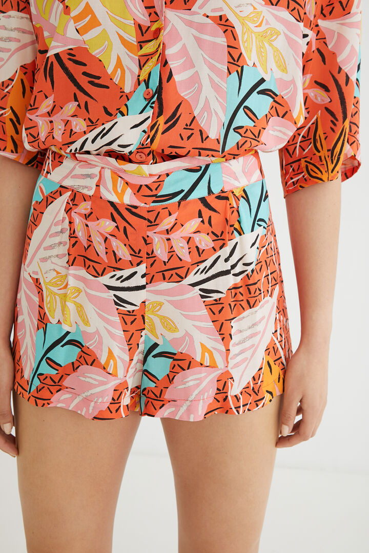 Pantaloni corti pigiama vita elasticizzata | Desigual