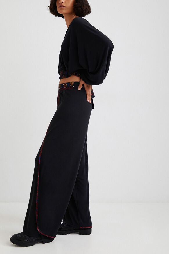 Long double layer trousers | Desigual