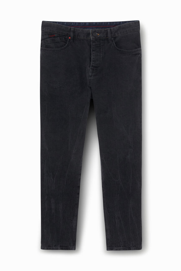 Pantalon en jean droit sombre | Desigual