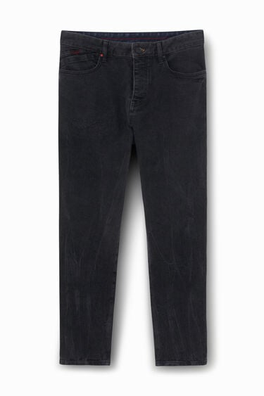 Donkere straight fit jeans | Desigual