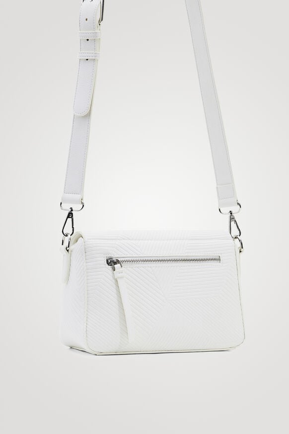 Striped geometric sling bag | Desigual