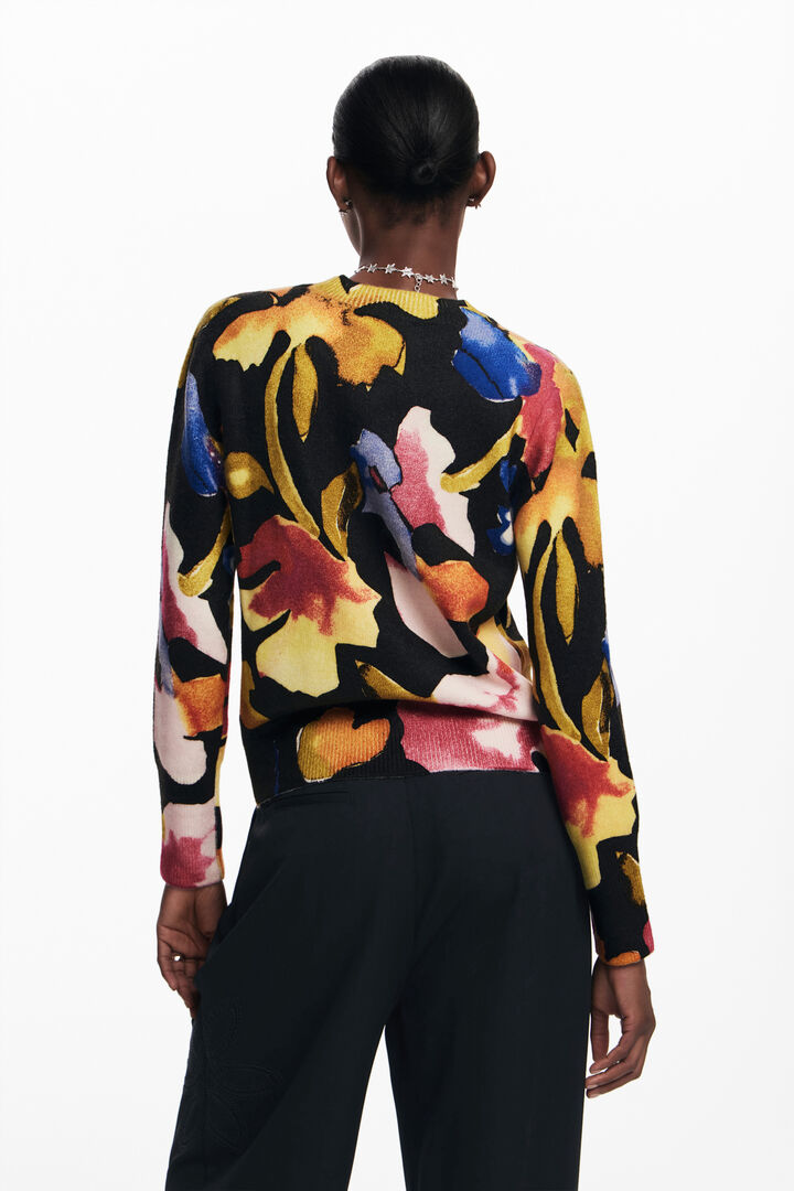 Arty flower sweater | Desigual