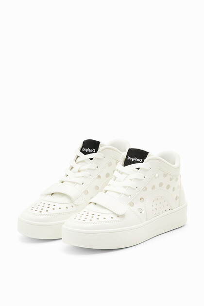 High-top hole sneakers