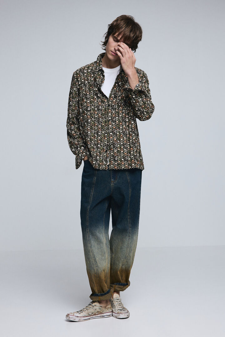 Jacquard men's shirt | Desigual