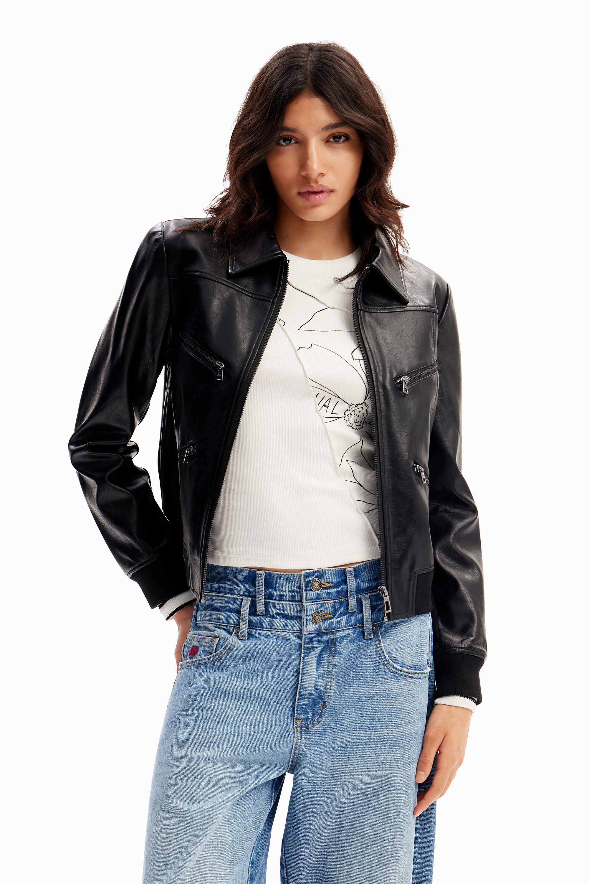 Desigual Retro biker jacket