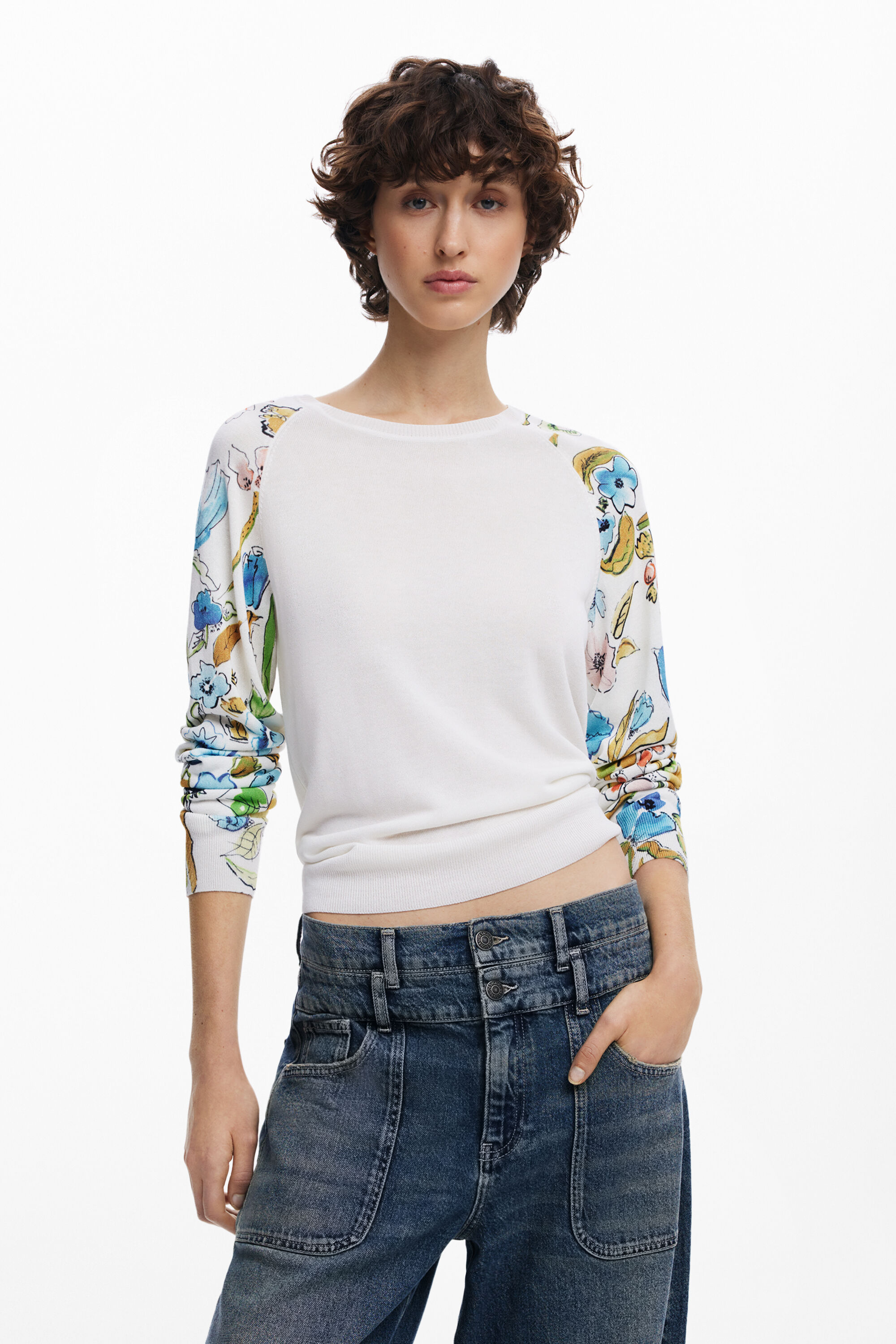 Desigual Boyfriend Jeans In Blue