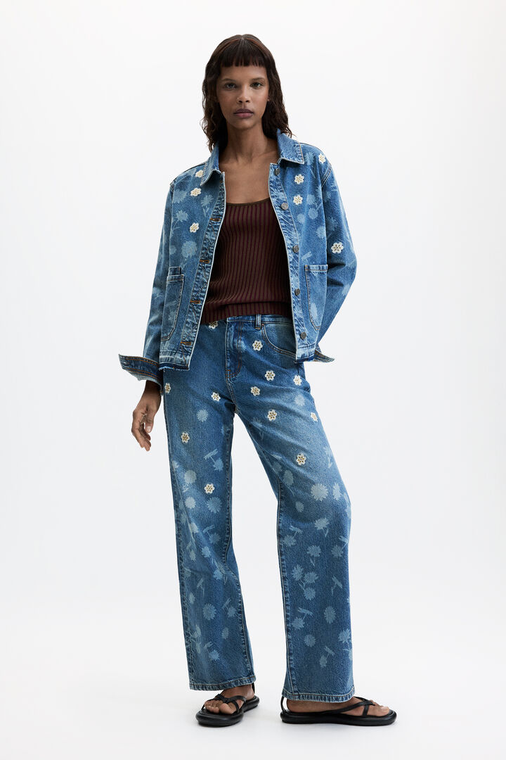 Jaqueta denim 100% algod&atilde;o