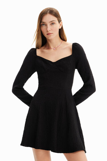 Vestit curt slim evasé | Desigual