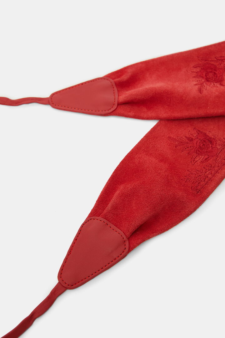 Leather sash flowers | Desigual