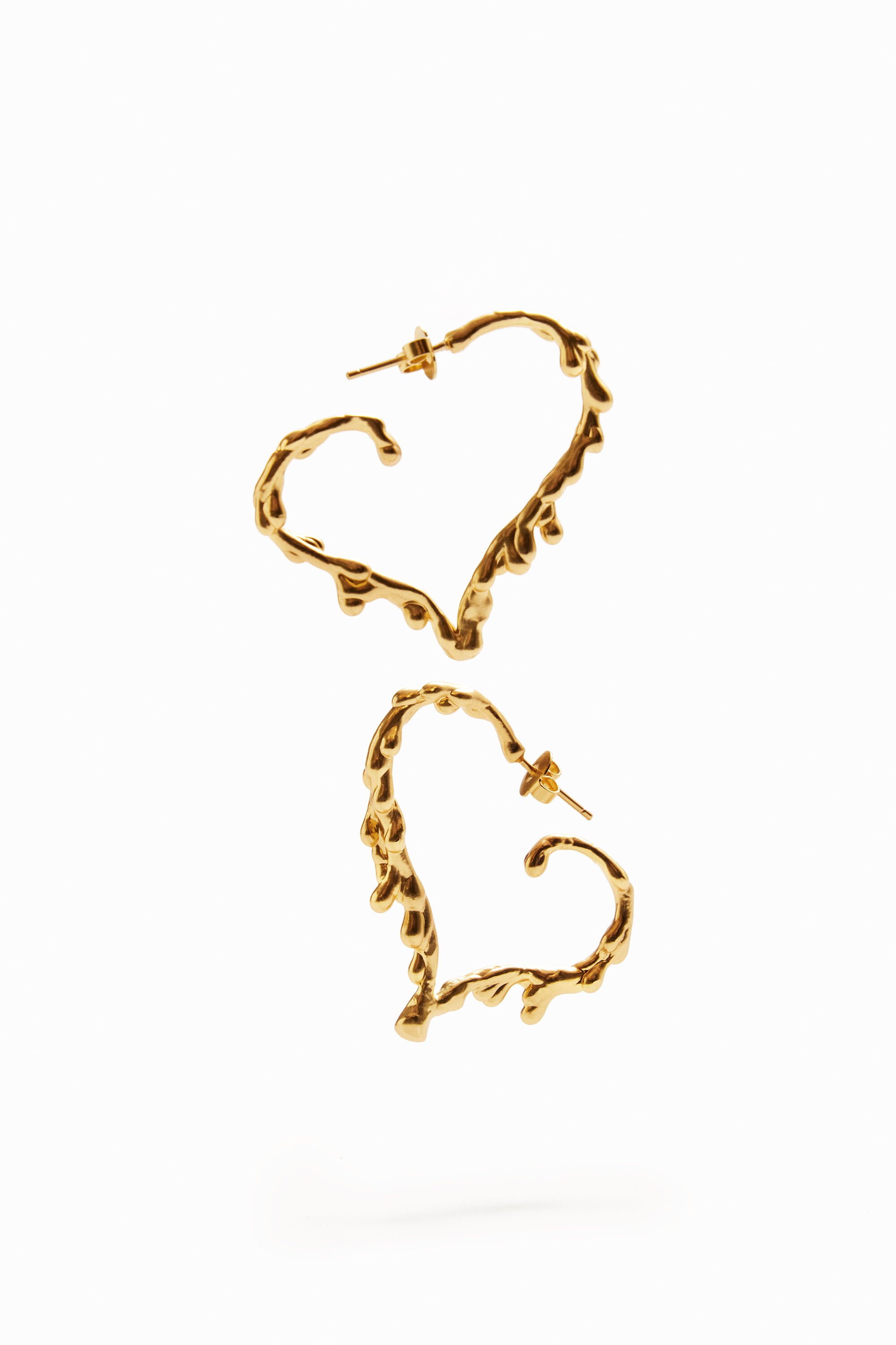 Cheap heart earrings hot sale