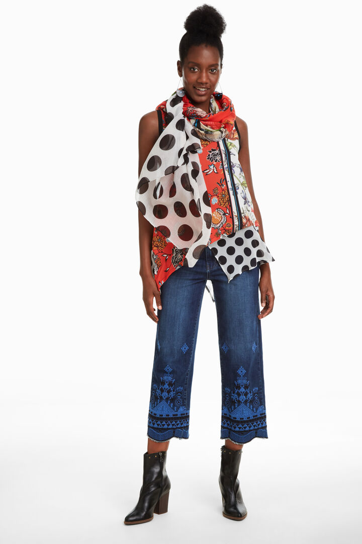 Manuela Patch Scarf | Desigual