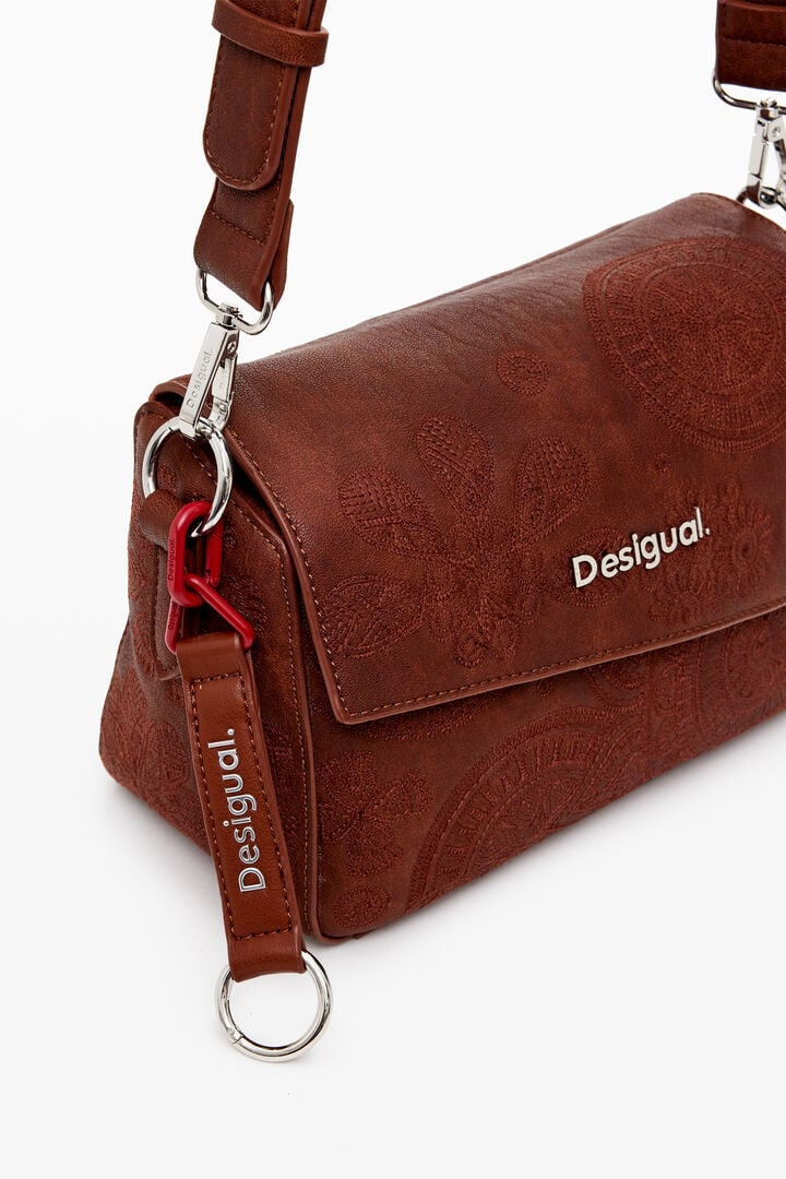 M bag with embroidered flowers | Desigual