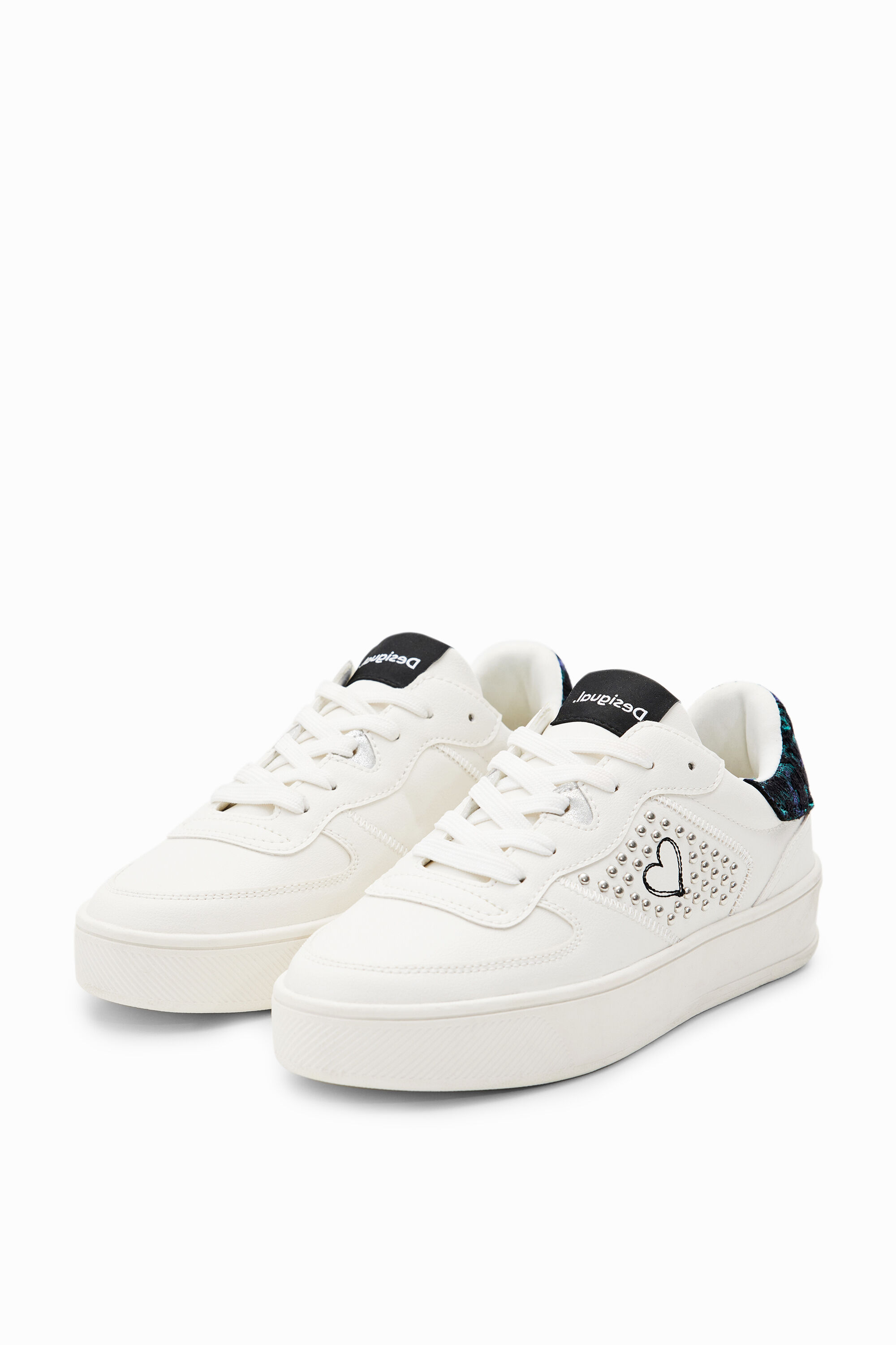 Heart platform sneakers