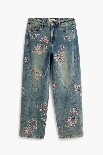 Pantal&oacute;n vaquero bordados regular | Desigual