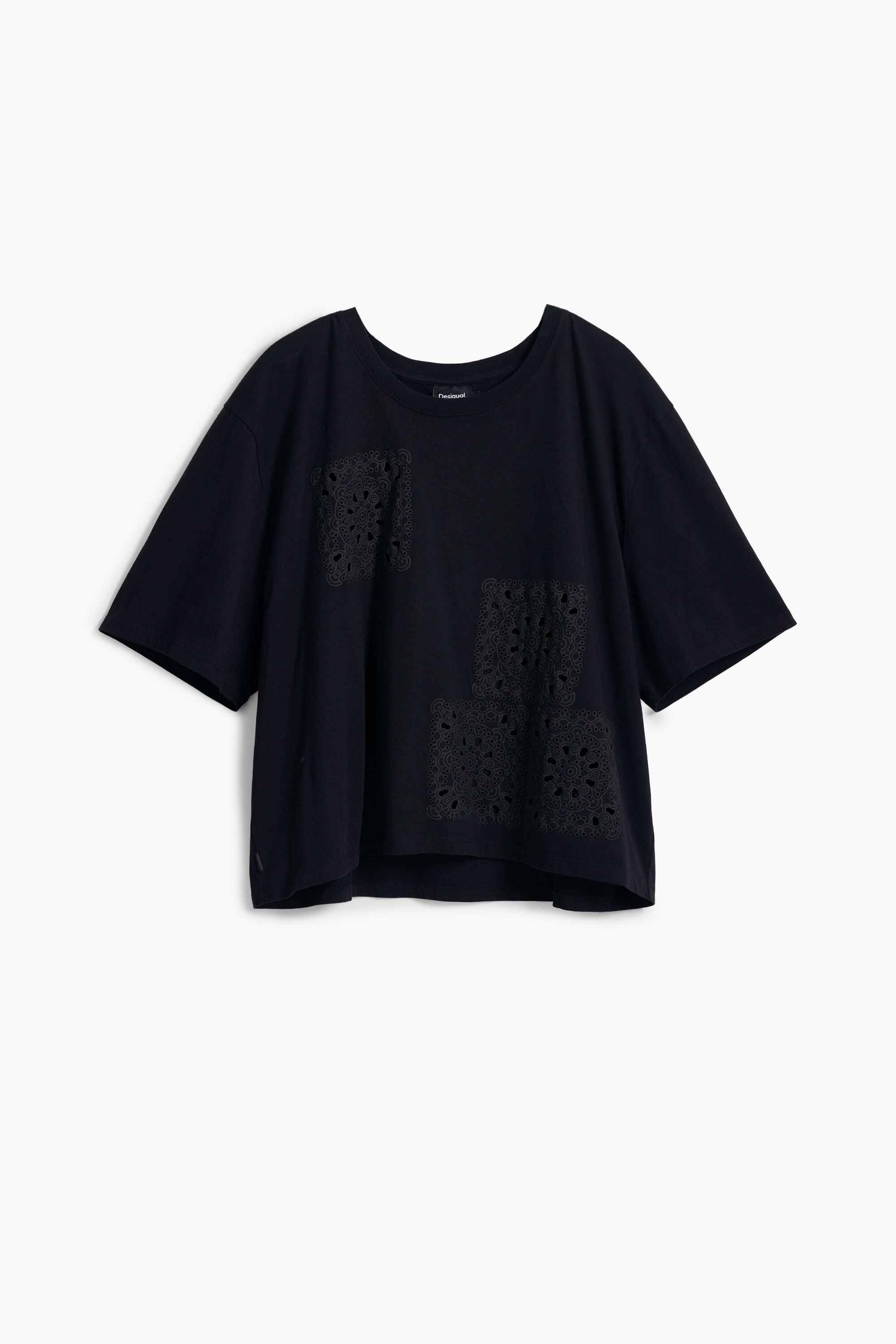 Camiseta lisa detalles - BLACK - S