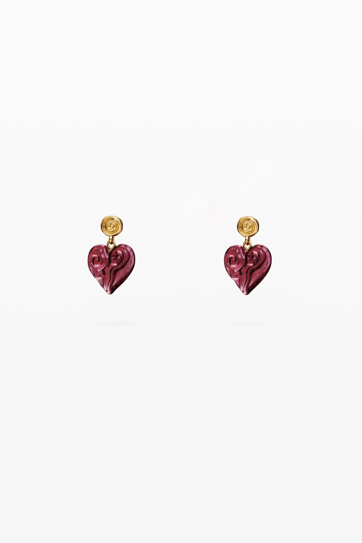Zalio purple crystal earrings | Desigual