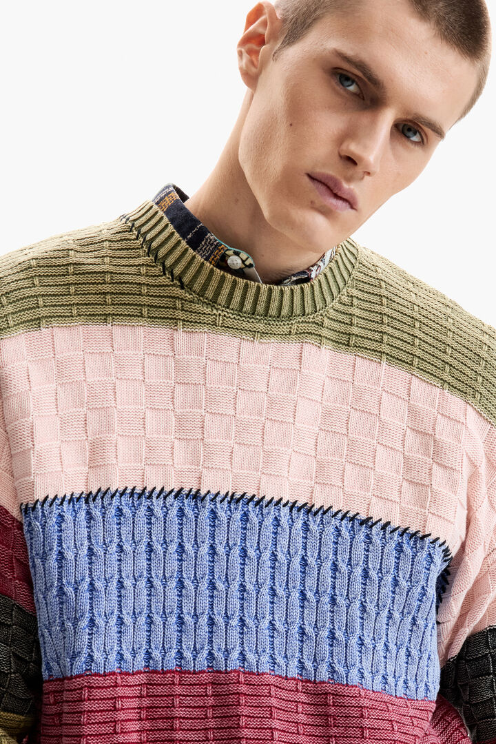 Stitch knit sweater | Desigual