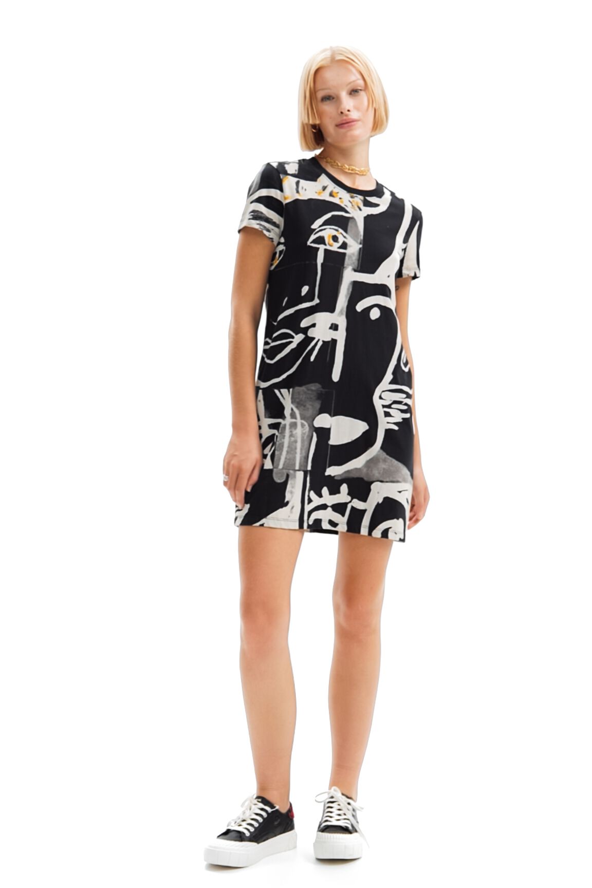 Women s Face mini T shirt dress I Desigual