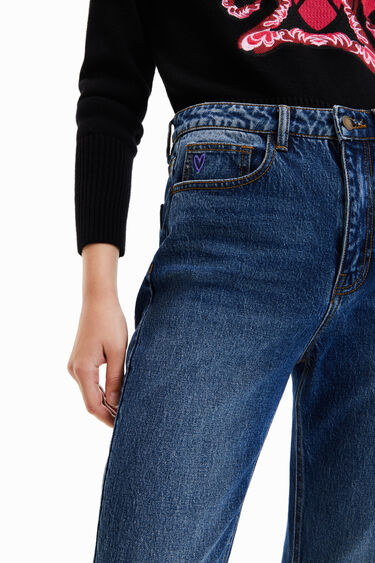 Jeans Straight Cropped | Desigual