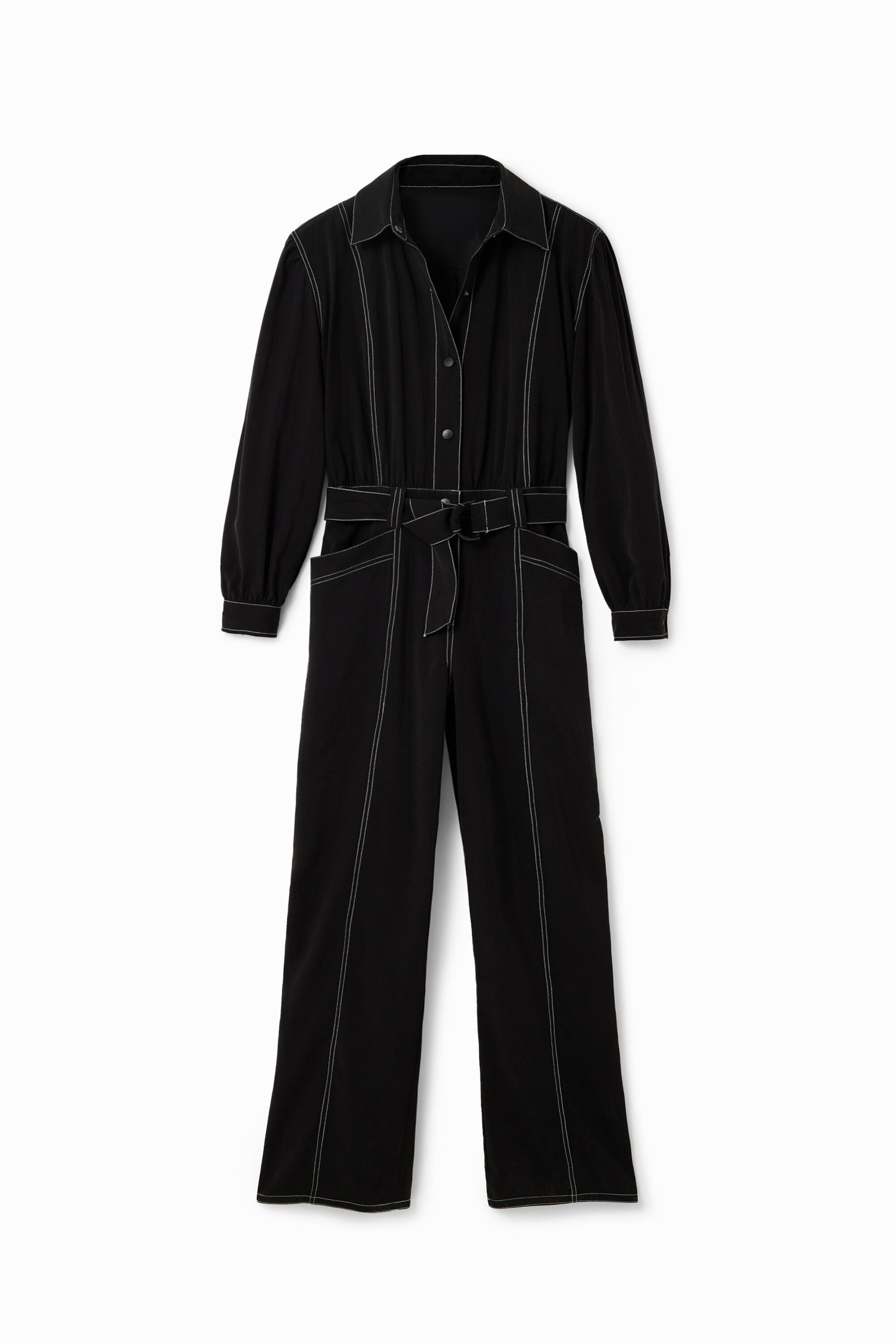Worker-Jumpsuit Steppnähte