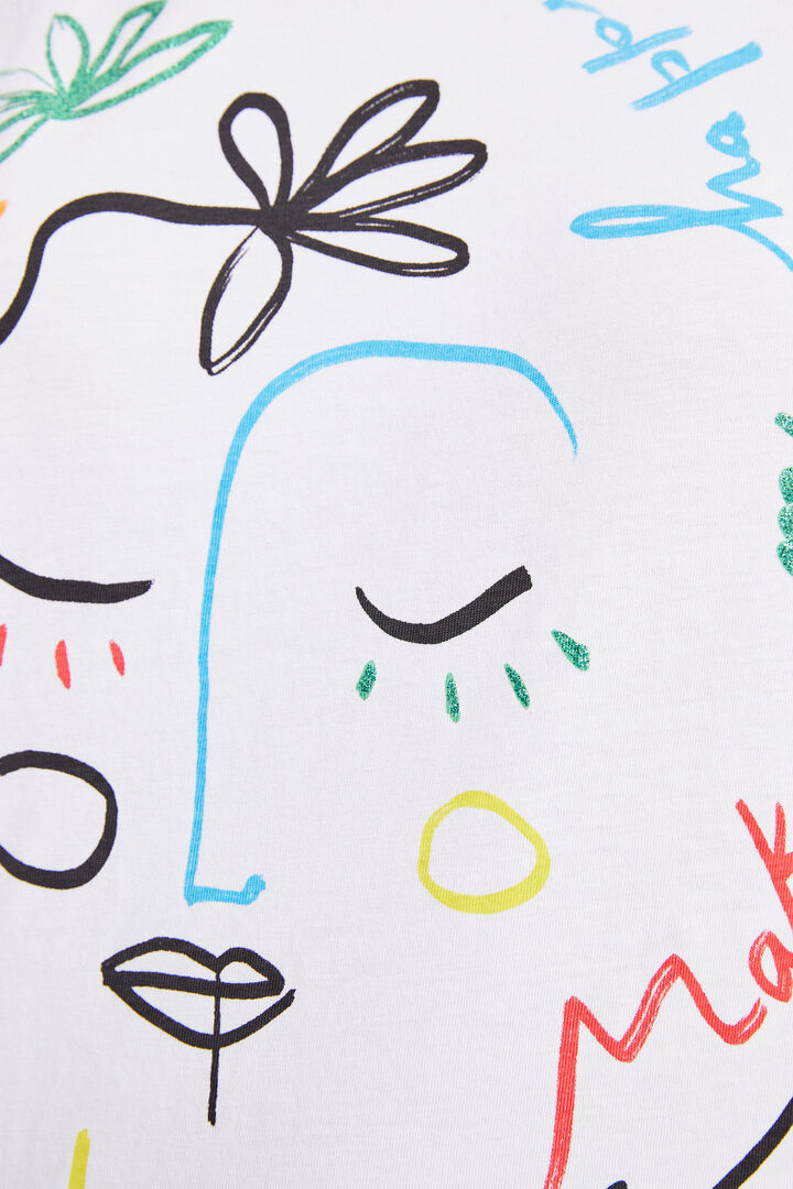 Majica z ilustracijo obraza | Desigual