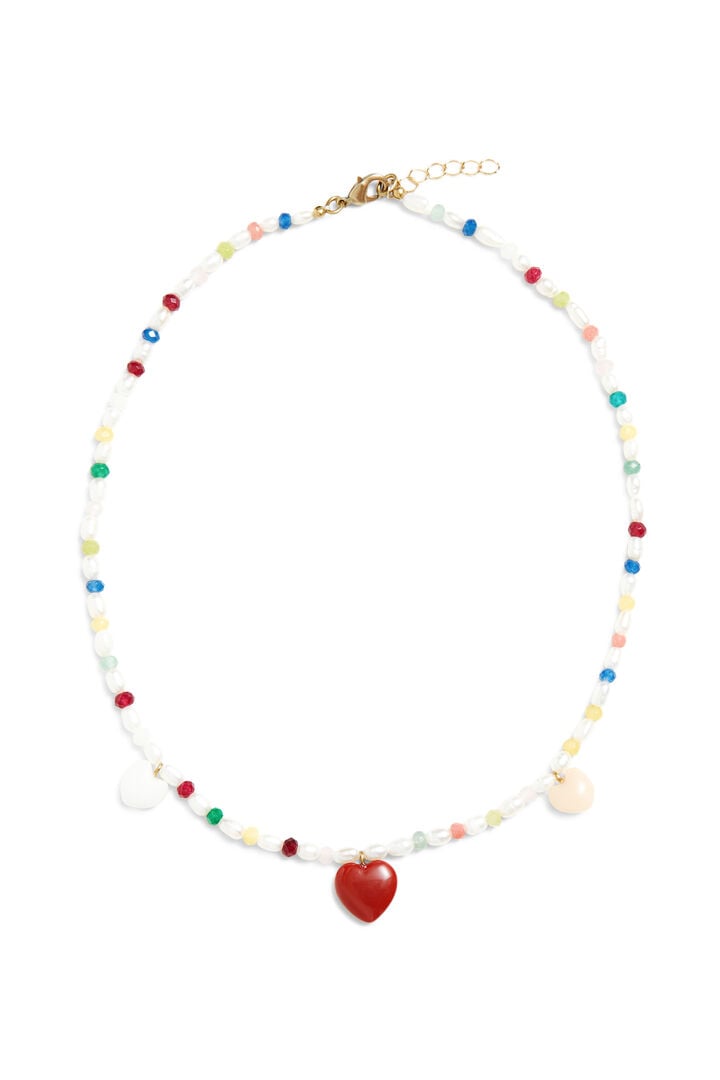 Gargantilla perlas arroz charms | Desigual