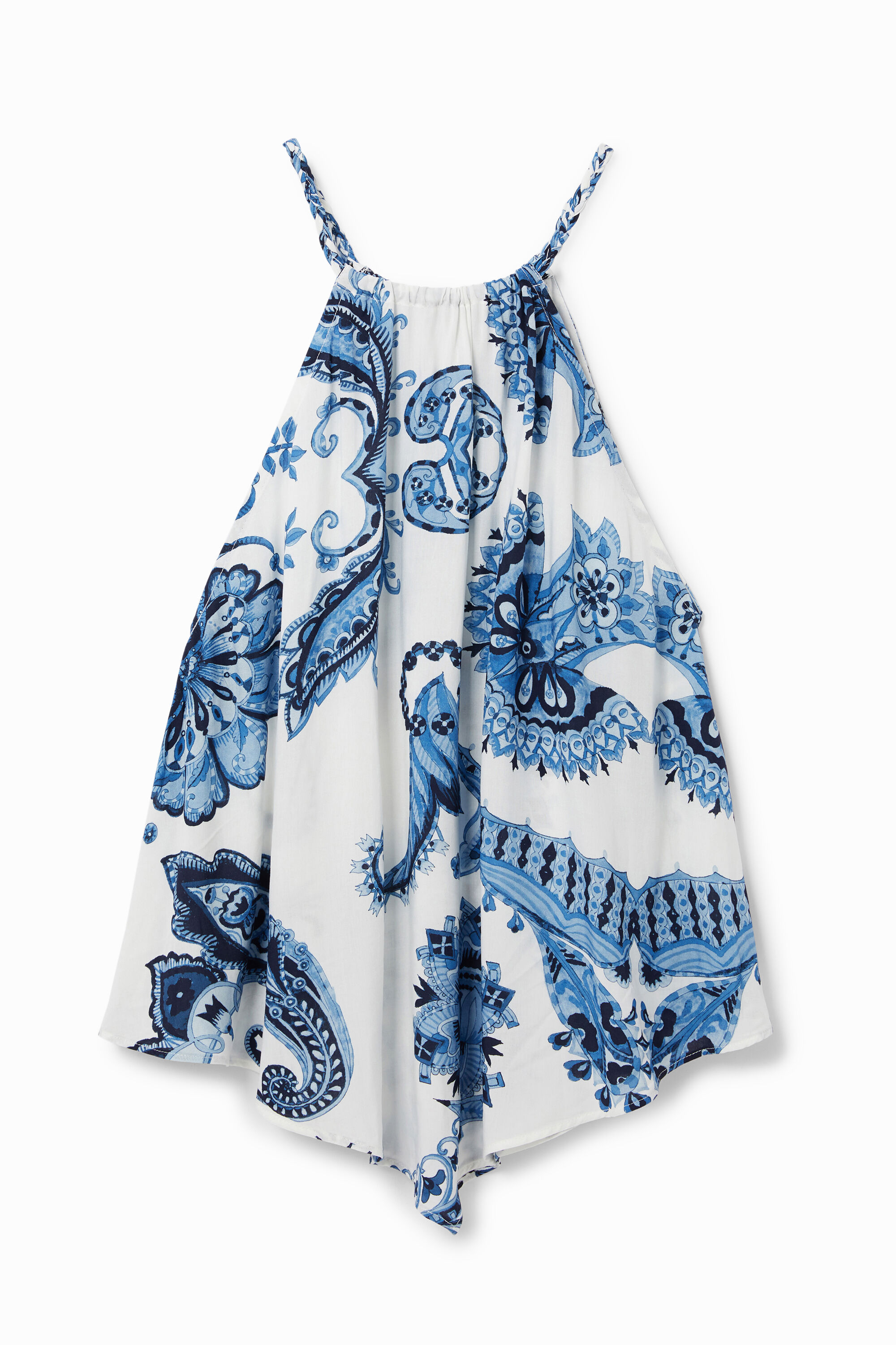 Square neck viscose blouse