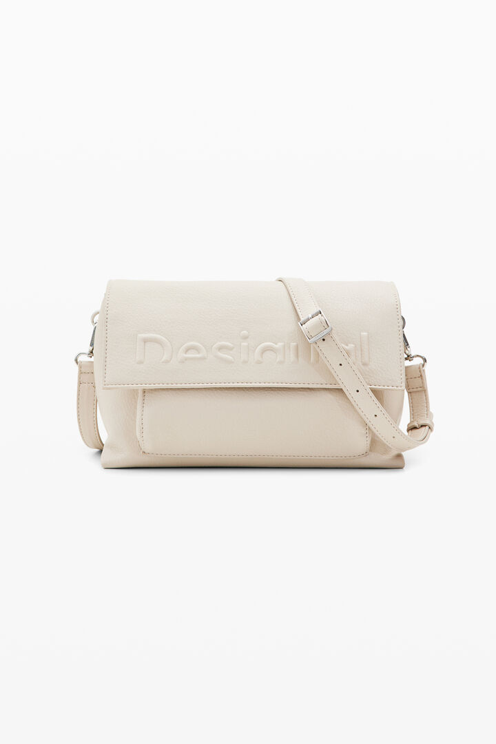 Midsize half-logo crossbody bag | Desigual