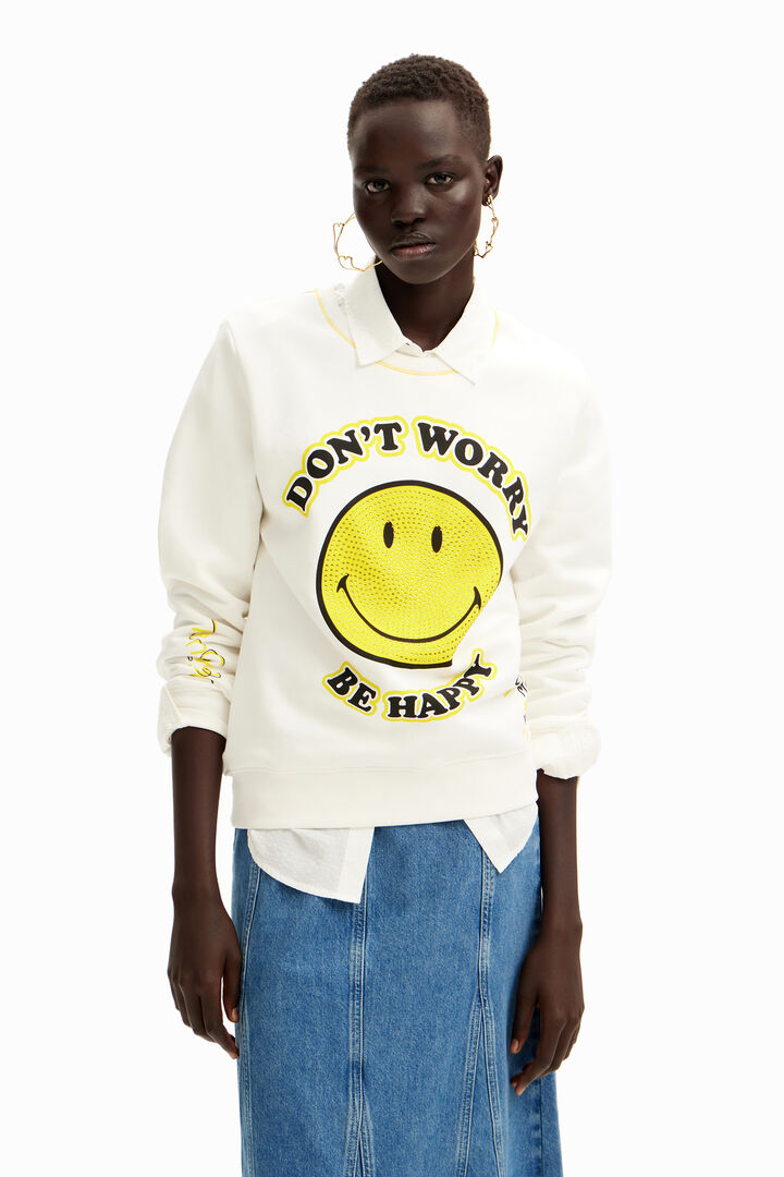 Sweat-shirt Smiley Originals ® strass | Desigual