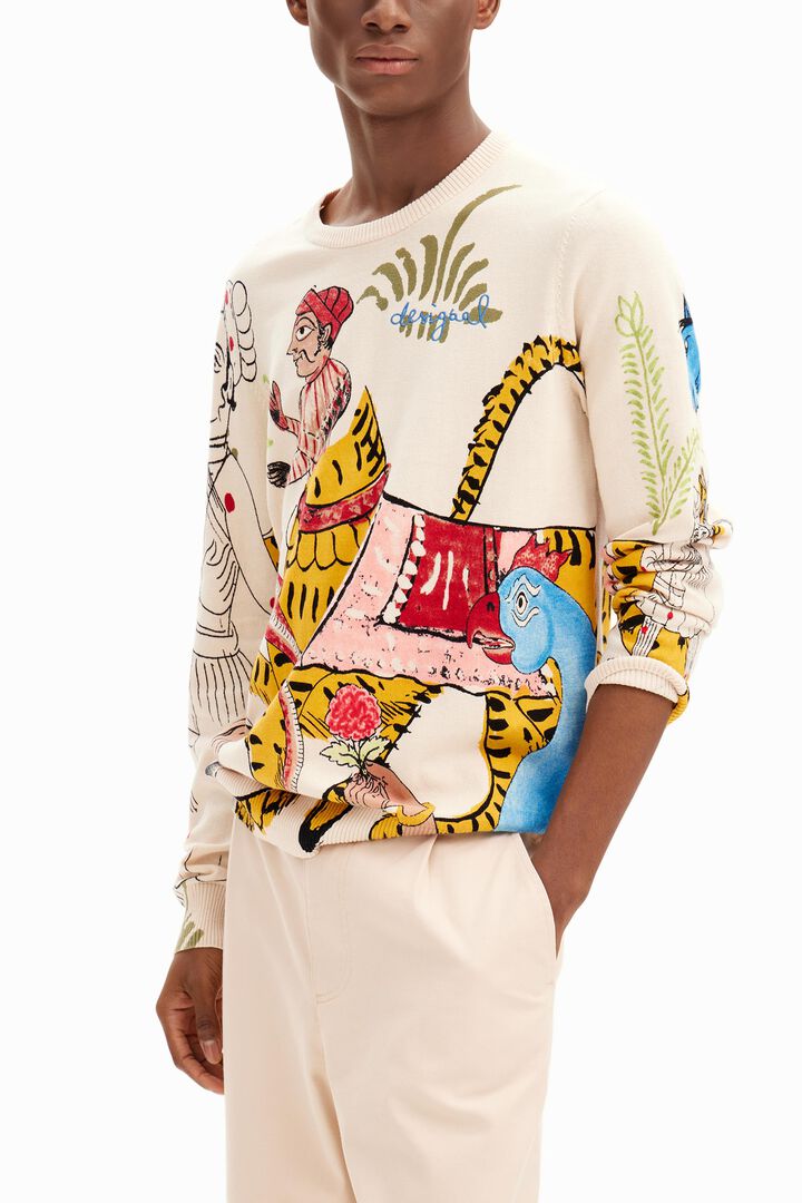 Fine India print pullover | Desigual