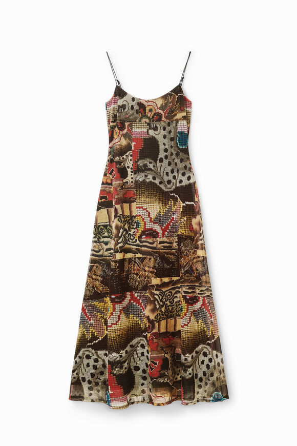 Vestido midi tapestry M. Christian Lacroix