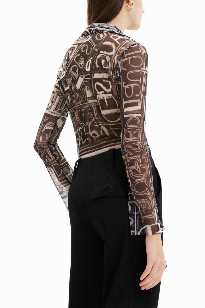 Camisa slim curta tul | Desigual