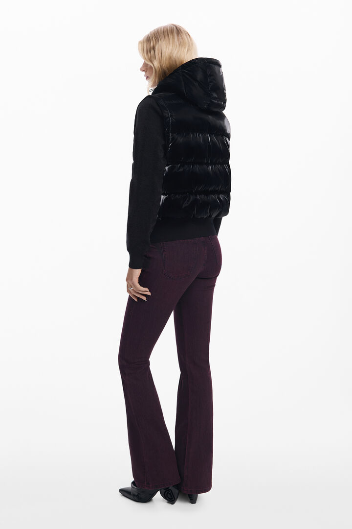 Shiny convertible padded jacket | Desigual