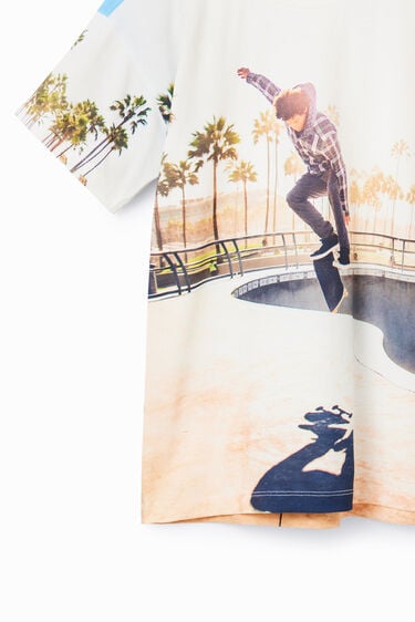 T-shirt photographique skater | Desigual
