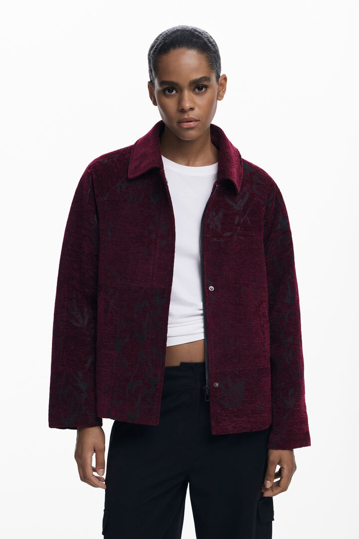 Textured short coat