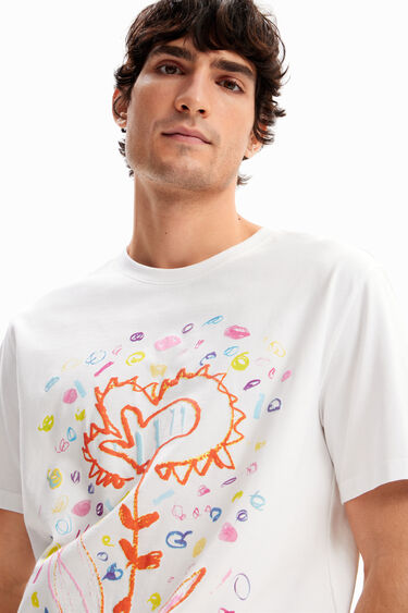 Camiseta relaxed flor arty | Desigual