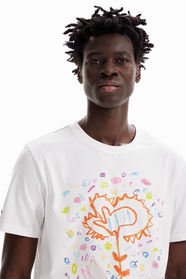 Camiseta relaxed flor arty | Desigual