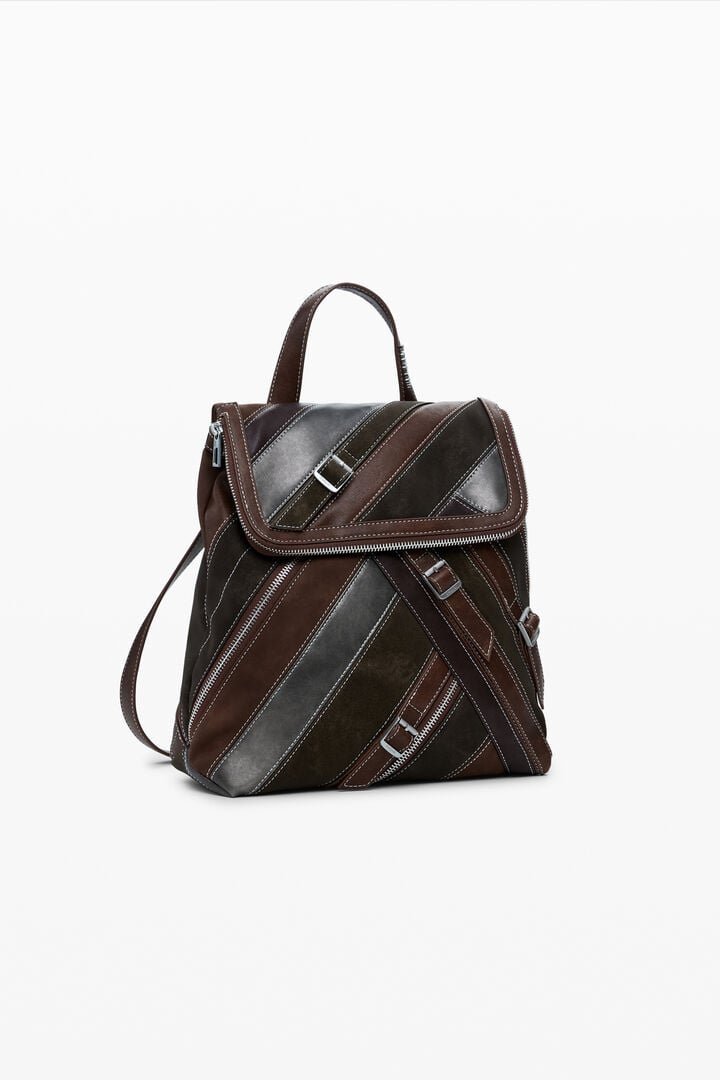Mochila pequena com alças e zíperes | Desigual