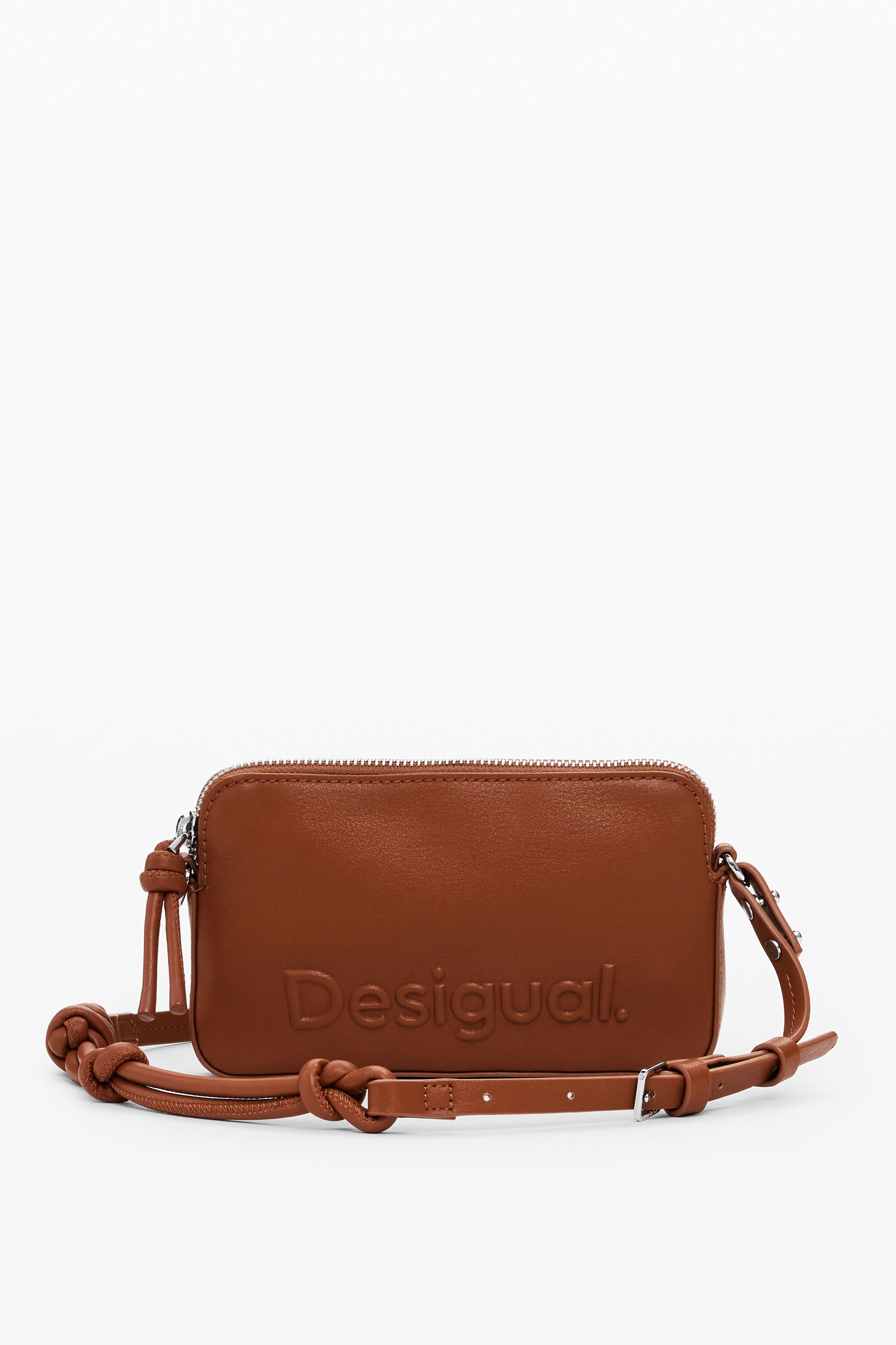 Desigual S Logo Wallet In Brown
