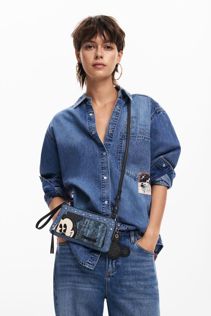 ミッキーマウスのデニム財布L | Desigual