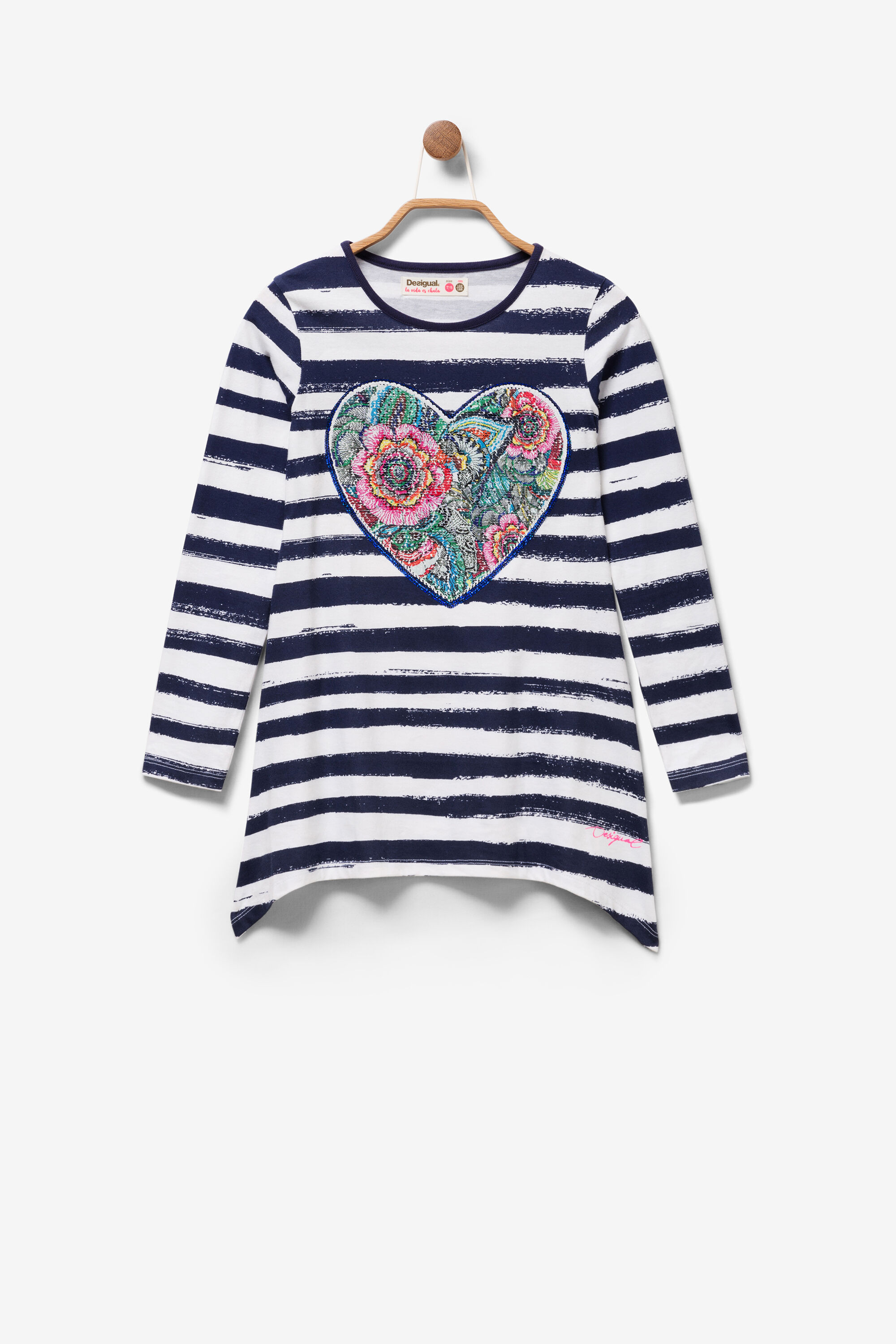 Camiseta con corazón reversible Happy | Camiseta con corazón reversible Happy |