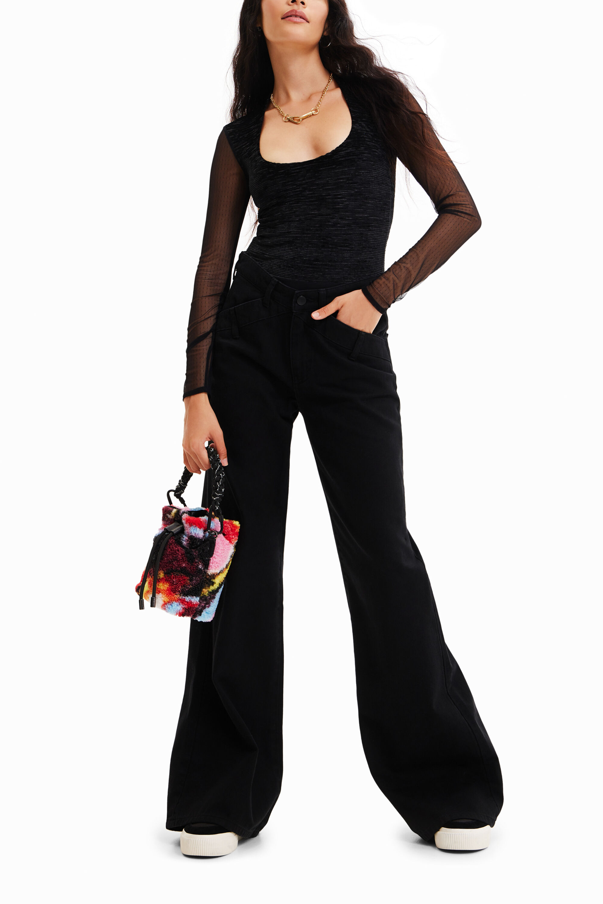Mini sac seau bandouli re mouton Desigual