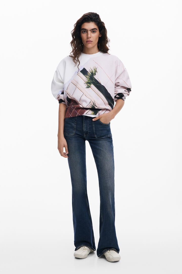 Printed sweatshirt | Desigual