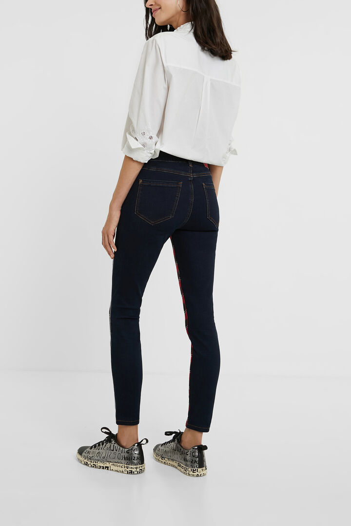 Skinny tartan jeans | Desigual