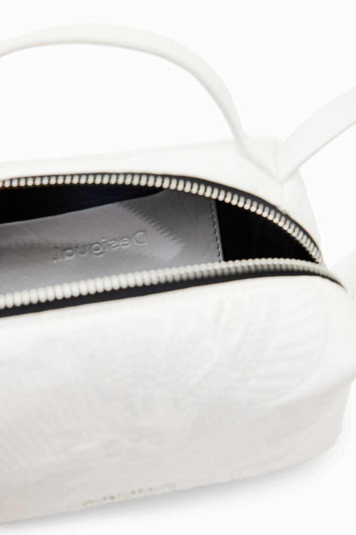 Mini crossbody bag with embroidered flowers | Desigual