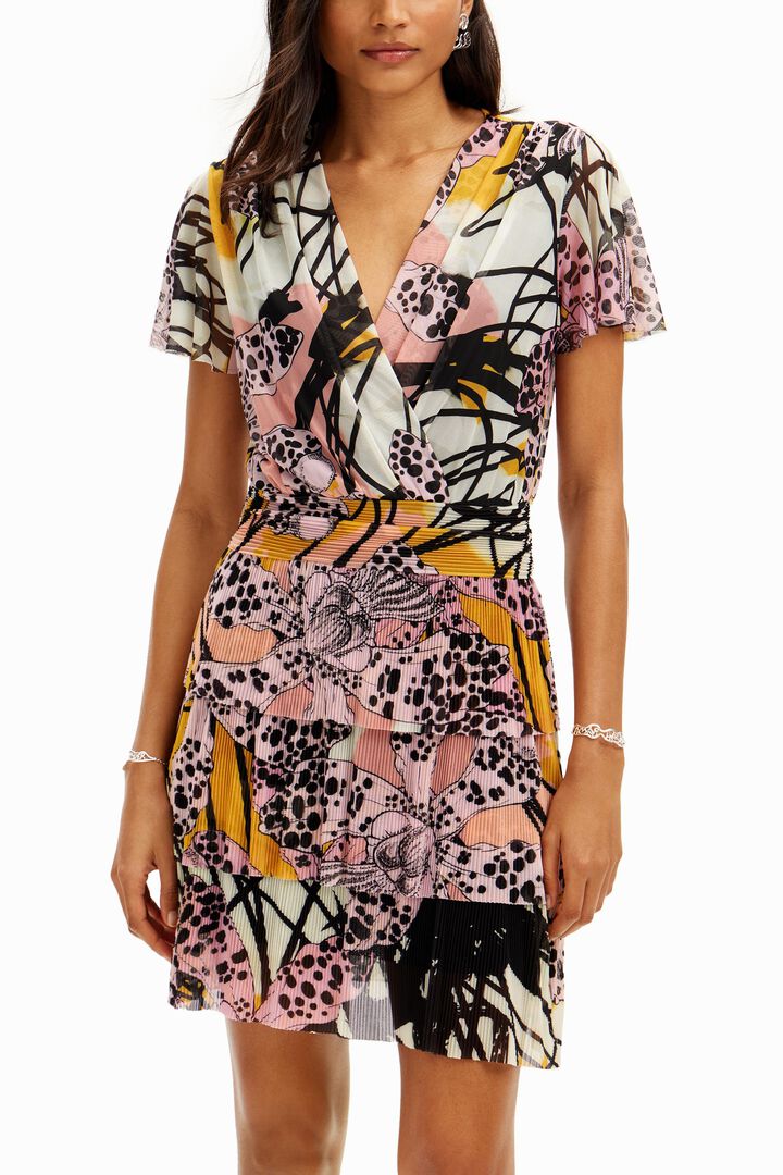 M. Christian Lacroix orchid mini dress | Desigual