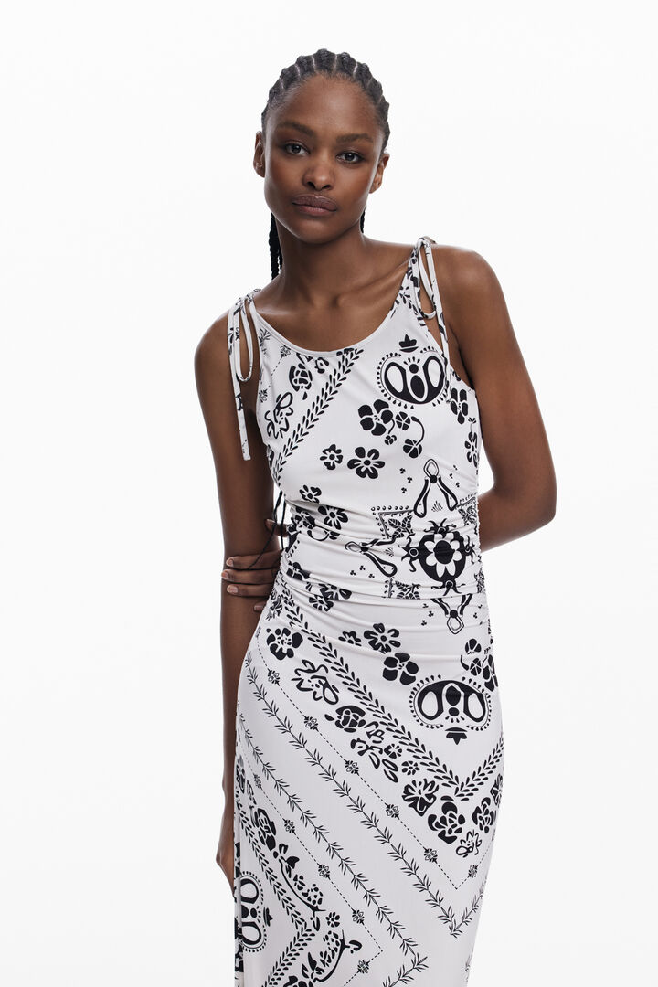 Robe à bretelles bandana | Desigual