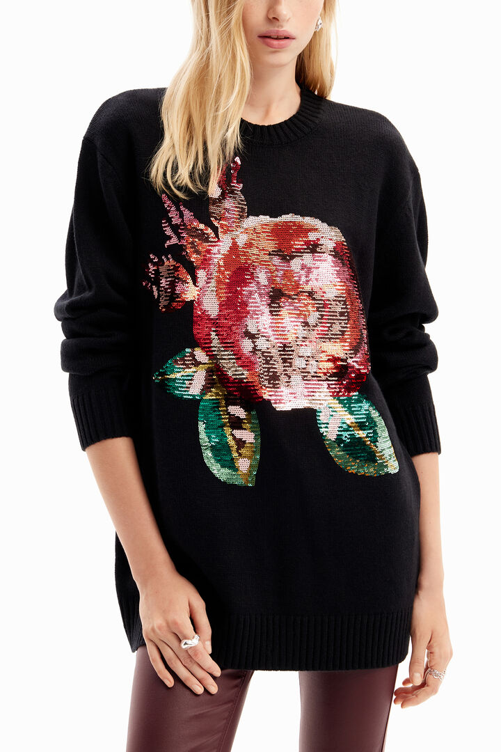 Oversize-Pullover Pailletten M. Christian Lacroix | Desigual