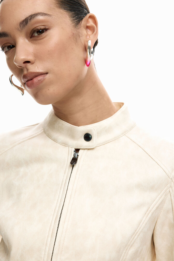 Faux leather jacket | Desigual
