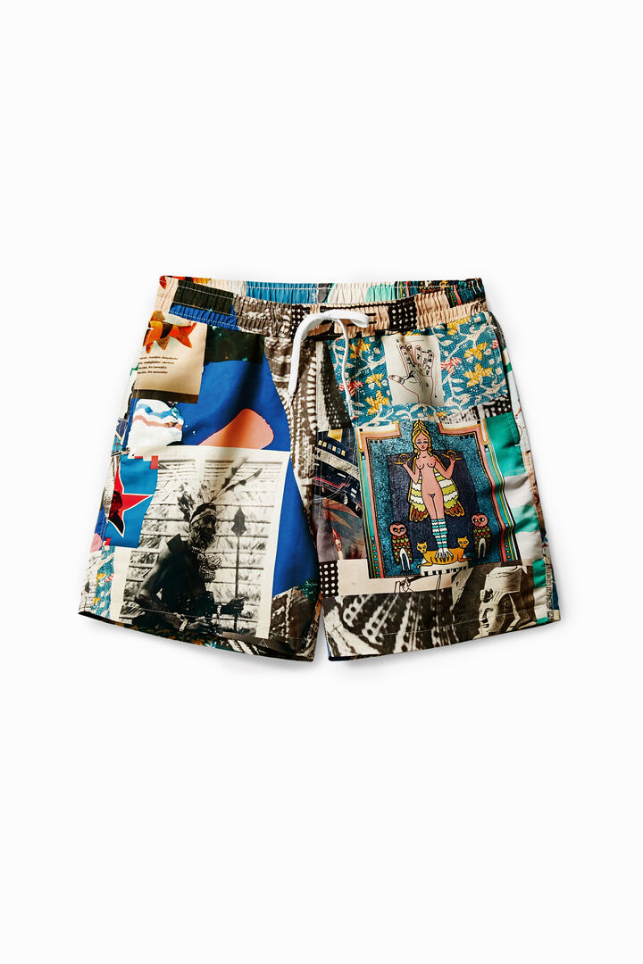 Printed swim shorts | Desigual